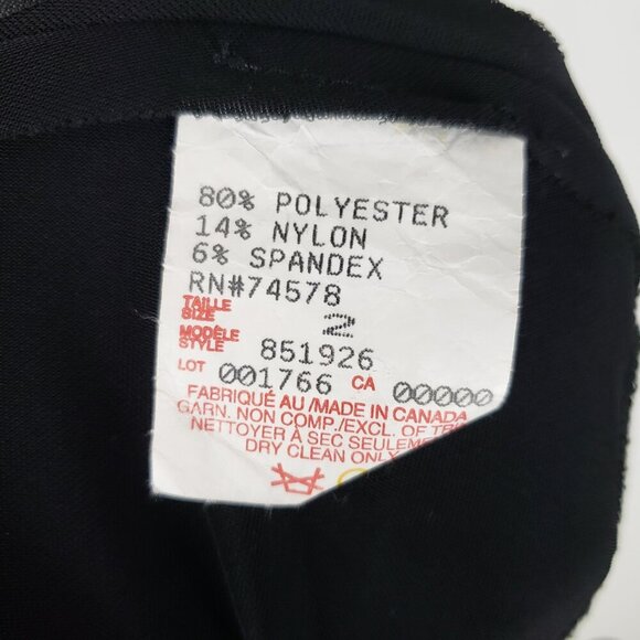 Cache Tiered Fringe Skirt Vintage Black Pull On Knee Length Flapper Art Size 2 - Picture 5 of 5